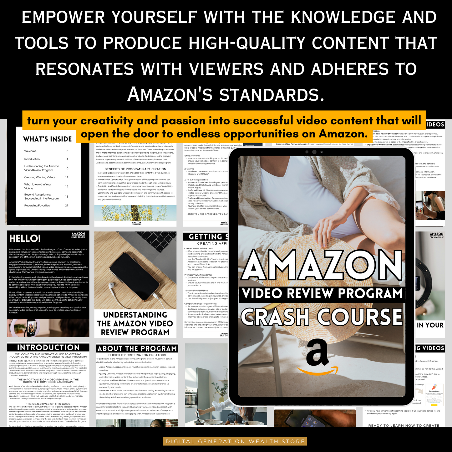 Amazon Video Review Program - A Crash Course to Earning an Income with Amazon