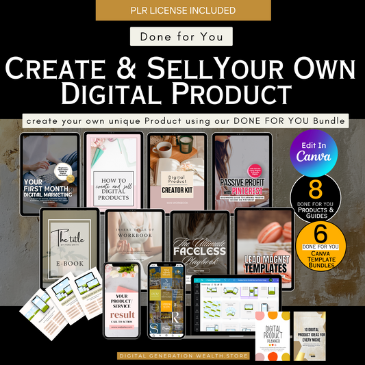 Create & Sell Your Own Digital Product Bundle with MRR & PLR