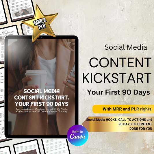 Social Media Content Kickstart - Your First 90 Days Done For You