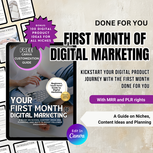 First Month of Digital Marketing Done for You